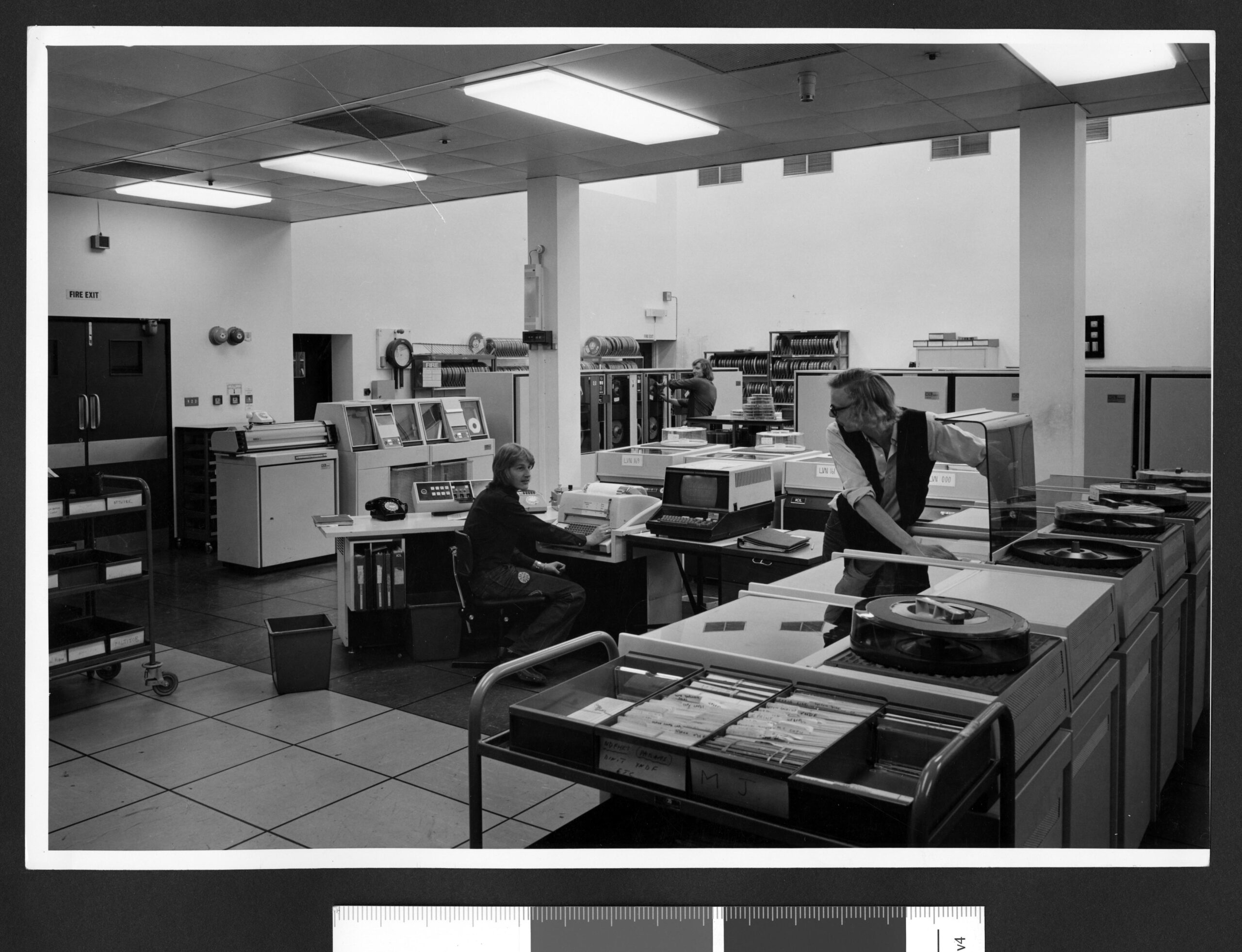 Students using the ICL System 4-50 computer [3], late 1960s